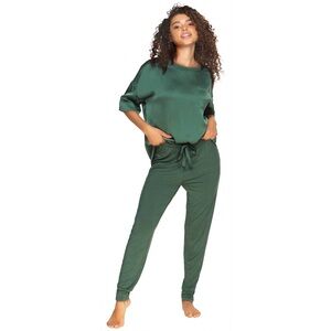 Satin Tee and Knit Jogger set by Felina new with tags